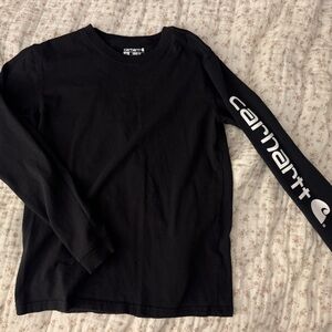 Carhartt Woman’s Black Long Sleeve Tee with White Logo